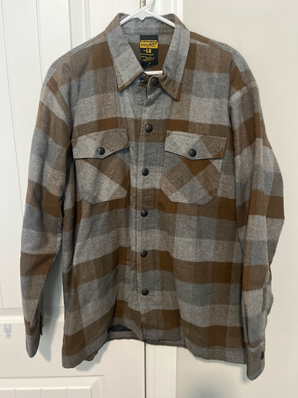 Men’s motorcycle Covert flannel jacket